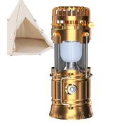 Lanterna solare in campeggio con ventola portatile - luce a LED multifunzionale, carico solare, batteria a lungo termine, carico mobile, luce di emergenza per campeggio, spiaggia, e picnic