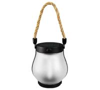 Lanterna solare - lampada da giardino decorativa, illuminazione a LED esterna vintage | Accendi il percorso di notte, installazione facile e rapida | Ideale per patio, balcone e atmosfera da esterno c