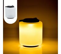 Lanterna Solare Lampada Giardino Balcone Esterno Moderno Bianco Vetro 33cm Deco