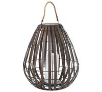 Lanterna solare LED Materiale sintetico Marrone scuro Lufupa