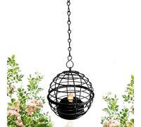 Lanterna solare per esterni, da appendere a gabbia, portacandela solare tremolante, per patio, giardino, cortile, fattoria, balcone, casa e appartamento