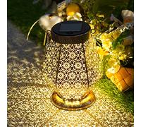Lanterna solare per esterni, lampada solare a LED, decorazione da giardino, IP65, impermeabile, luci solari da appendere, per esterni, giardino, balcone, esterno, terrazze, ecc. Classe energetica