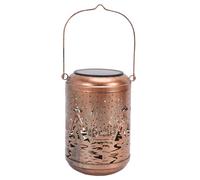 Lanterna solare retrò Kuuleyn, lampada a sospensione resistente all'acqua IP65 per giardino (L'uomo dell'acqua)