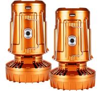 Lanterna solare ricaricabile da campeggio con ventilatore, design pieghevole, ricarica USB, impermeabile IP44 valutazione per uso esterno