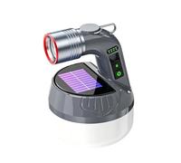 Lanterna solare ricaricabile da esterno, illuminazione decorativa ricaricabile tramite USB, lampada solare per esterni, per campeggio all'aperto, escursionismo, pesca, passeggiate notturne, giardino e