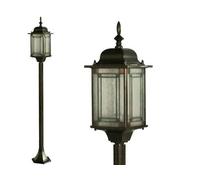 LANTERNA SU PIANTANA LAMPINONE CLOK STAND H.123 CM ILLUMINAZIONE GIARDINO