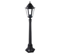 LANTERNA SU PIANTANA SERIE MINERVA ALLUMINIO NERO CM 120