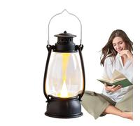 Lanterna Vintage A LED - Lampada Retrò Con Fiamma Tremolante, Maniglia Portatile | Luce Decorativa A Bagliore Caldo, Atmosfera Accogliente Per Famiglia, Amici, Colleghi Per Uso Interno, Campeggio, Ser