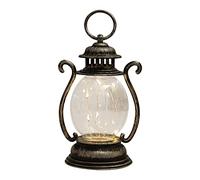 Lanterna vintage a LED, lampada tempesta a LED, lampade da comodino vecchio stile, lanterna alimentata a batteria per Natale, Halloween, escursionismo all'aperto, campeggio, 16,2 cm