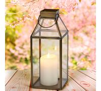 Lanterna Windlicht Marrakesch Orient & Mediterran in Vetro Dorato 25cm