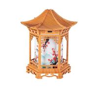 Lanterna Zen Pavilion, apparecchio di illuminazione a LED bicolore regolabile a forma di pagoda per migliorare l'atmosfera, illuminazione soffusa con funzione luce calda e fredda, per uso interno, est
