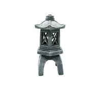 Lanterna Zen per Giardino Statua Pagoda Decorazione Esterno con Luce Solare