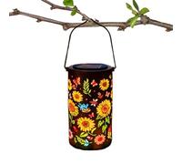 Lanterne a LED, a forma di girasole, illuminazione ambientale, lanterna solare da giardino, decorazione per esterni, per cortile, patio, portico, sentiero, passerella, interni, casa, donne