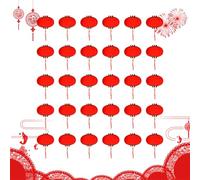 Lanterne Cinesi - 1,38x1,18 Pollici 30 Pezzi Lanterne Cinesi Per Capodanno, Decorazioni Tradizionali Da Appendere, Ornamenti Per Decorazioni Natalizie Per Ristorante | Riunioni Di Famiglia, Feste In A