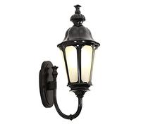 Lanterne Da Parete Per Esterni Piccole Lampade Per Esterni Moderne Vetro Dell'alloggiamento Di Alluminio, Applique Da Parete Per Esterni Impermeabile Per Portico, Garage, Porta D'ingresso, Nero SHUANG
