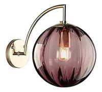 Lanterne da Parete Rotonde Moderne da 5 W con Paralume a Sfera in Vetro a Strisce, lampade da Parete per Soggiorno, corridoio, Studio, Comodino, corridoio, Balcone, apparecchi di illuminazio