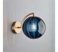Lanterne da Parete Rotonde Moderne da 5 W con Paralume a Sfera in Vetro a Strisce, lampade da Parete per Soggiorno, corridoio, Studio, Comodino, corridoio, Balcone, apparecchi di illuminazio