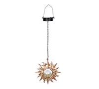 Lanterne decorative della lampada di forma solare della stella della luna | Luci solari da giardino per vialetto, cortile, vialetto, prato, patio, decorazione esterna