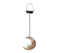 Lanterne decorative della lampada di forma solare della stella della luna | Luci solari da giardino per vialetto, cortile, vialetto, prato, patio, decorazione esterna
