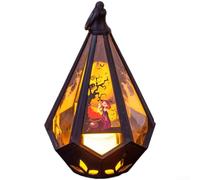 Lanterne decorative per Halloween, decorazioni per feste, luce notturna a LED, da tavolo, per feste di Halloween, per interni ed esterni, lanterna a zucca (strega)