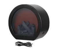 Lanterne Décorative Pour Cheminée - Lampe LED Sans Flamme Rechargeable USB, Lumière Ambiance Intérieur | Balcon Terrasse Salon Jardin Camping Table Décor Maison Éclairage Atmosphère