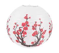 Lanterne di carta, 30 cm, fiori di prugna, lanterna di carta rotonda, lanterna cinese, decorazione per Capodanno, balcone, porta di casa