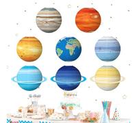 Lanterne di carta a forma di pianeta, luci da appendere, decorazione per festival, celeste per eventi cosmici, accento globo luminoso, accessorio a tema , accessorio notturno astronomico