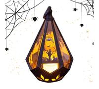 Lanterne di Halloween, Castello di Cortile Luci a Mano in Stregoneria Spooky - Batteria a Batteria Lampada per Bambini per Il Prato Portico Portico Caldo Camping Home Patio Patio Giardino Yard Garden