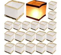 Lanterne galleggianti 20pcs biodegradabili fai -da -te scrivibili e disegnabili luci galleggianti per piscina da 6 e 4 pollici lanterne di carta bianca per voler pregare le luci della piscina