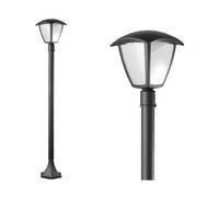 LANTERNE LANTERNA LAMPIONE APPLIQUE SELENE A LED 1 LUCE SU PALO CM.16xH100