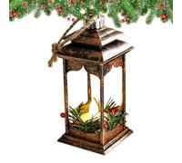Lanterne LED di Natale Vintage Decorative Hangable Holiday Table | Lanterna natalizia a LED per tavolo da caffè, camino, mensola, albero, parete, finestra, portico, B