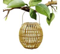 Lanterne per esterni, appendibili, impermeabili, in rattan, lanterne, stile boho, per casa, balcone, patio, cortile, terrazza, prato, sentiero, recinzione, cancello, parete albero