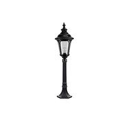 Lanterne per esterni dopo illuminazione, Black Street High Pole Glass Lantern Light E27 tradizionale retrò da giardino