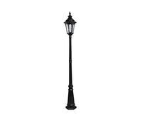 Lanterne per esterni dopo illuminazione, Black Street High Pole Glass Lantern Light E27 tradizionale retrò da giardino