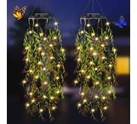 Lanterne Solari da Esterno Lanterna da Esterno 2 Pezzi Piante rampicanti