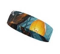 Lanterns Hang from the Trees, fascia per capelli sportiva per donne e uomini, adatta a tutte le dimensioni della testa, ultra assorbente e antiscivolo, per corsa, yoga, palestra
