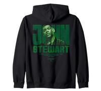 Lanterns John Stewart Big Name Felpa con Cappuccio