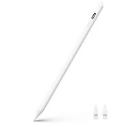 Lanteso Penna stilo per iPad 2018-2025, sensibilità all'inclinazione, Palm Rejection, compatibile con iPad 6/7/8/9/10/11th, Mini 5/6/7th, Pro 11/12.9/13", Air 3/4/5th/M2&3, bianco