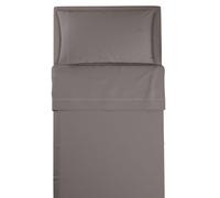 L'ANTICO ARCOLAIO - Completo Lenzuola Letto Singolo 100% Cotone Italiano, Set Anallergico e Antiacaro, Federe Cuscini Incluse, Qualità e Manifattura Made in Italy Certificata (Grigio Scuro)