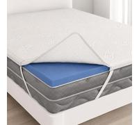 L'ANTICO ARCOLAIO - Topper 140x190 Prodotto in Italia, Altezza 5cm in Memory Foam Classico Comodità Garantita, per Materasso Francese 140x190, Rivestimento Facilmente Sfoderabile e Lavabile
