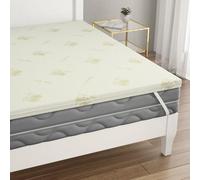 L'ANTICO ARCOLAIO - Topper 140x200 Prodotto in Italia, Altezza 5cm in Memory Foam Bugnato, per Materasso Francese 140x200, Rivestimento Facilmente Sfoderabile e Lavabile, Antiacaro Anallergico