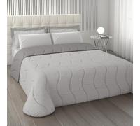 L'ANTICO ARCOLAIO - Trapunta Una Piazza e Mezza Invernale (300gr/mq) Piumone Una Piazza e Mezza, Coperta Letto Moderna Double Face per Stagioni Fredde in Microfibra, Manifattura Made in Italy