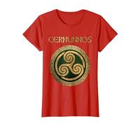 L'antico Dio Celtico del Deserto di Cernunno Maglietta, Donna, Rosso, 3XL