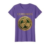 L'antico Dio Celtico del Deserto di Cernunno Maglietta, Donna, Viola mélange, S