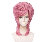 LanTing JoJo's Bizarre Adventure Trish Una Pink Styled Woman Cosplay Party Fashion Anime Human Costume Full wigs Synthetic Hair Heat Resistant Fiber