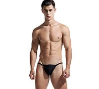 Lantra Besa Uomo Perizomi Tanga da Bagno Swimming Strings Thongs per Nuoto Estivo in Mare e Piscina CM (Tipo 28 48 126 127 (Tipo 28) - Nero (Dimensione Cinese L)