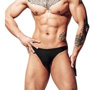Lantra Besa Uomo Perizomi Tanga da Bagno T-Back Swimming Strings Thongs per Nuoto Estivo in Mare e Piscina CM (Tipo 124) - Nero (Dimensione Cinese XL)