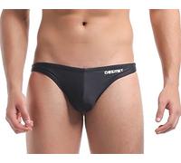 Lantra Besa Uomo Perizomi Tanga da Bagno T-Back Swimming Strings Thongs per Nuoto Estivo in Mare e Piscina CM (Tipo 2) - Nero (Dimensione Cinese XXL)