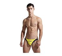 Lantra Besa Uomo Slip da Bagno Swim Swimming Briefs per Nuoto Estivo in Mare e Piscina CM (Tipo 27) - Giallo Nero (Dimensione Cinese L)