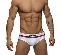 Lantra Besa Uomo Slip da Bagno Swim Swimming Briefs per Nuoto Estivo in Mare e Piscina CU (Tipo 137) - Bianco (Taglia Cinese M)